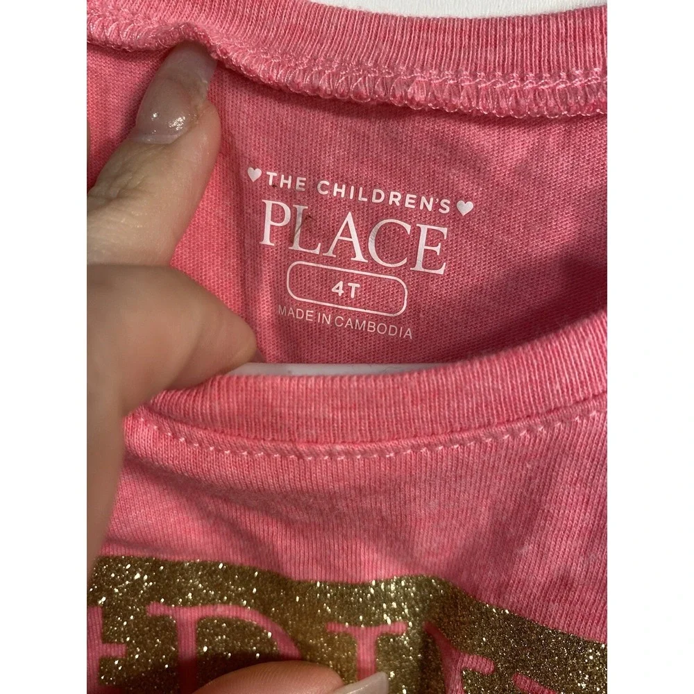 the childrens place toddler girls pink long sleeve shirt size‎ 4T